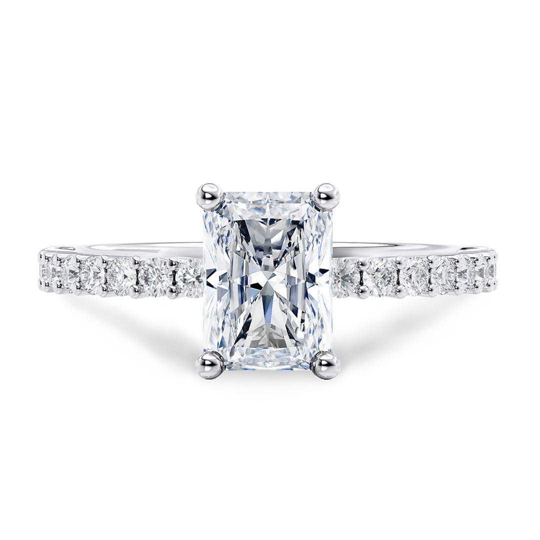 The Princess Of The Sterling Silver Ring Cut
