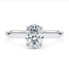 Brilliant Beauty Classic Oval Moissanite Ring - Sterling Silver, Limited Edition