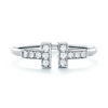 S925 Silver Moissanite Double T Opening Moissanite Engagement Ring