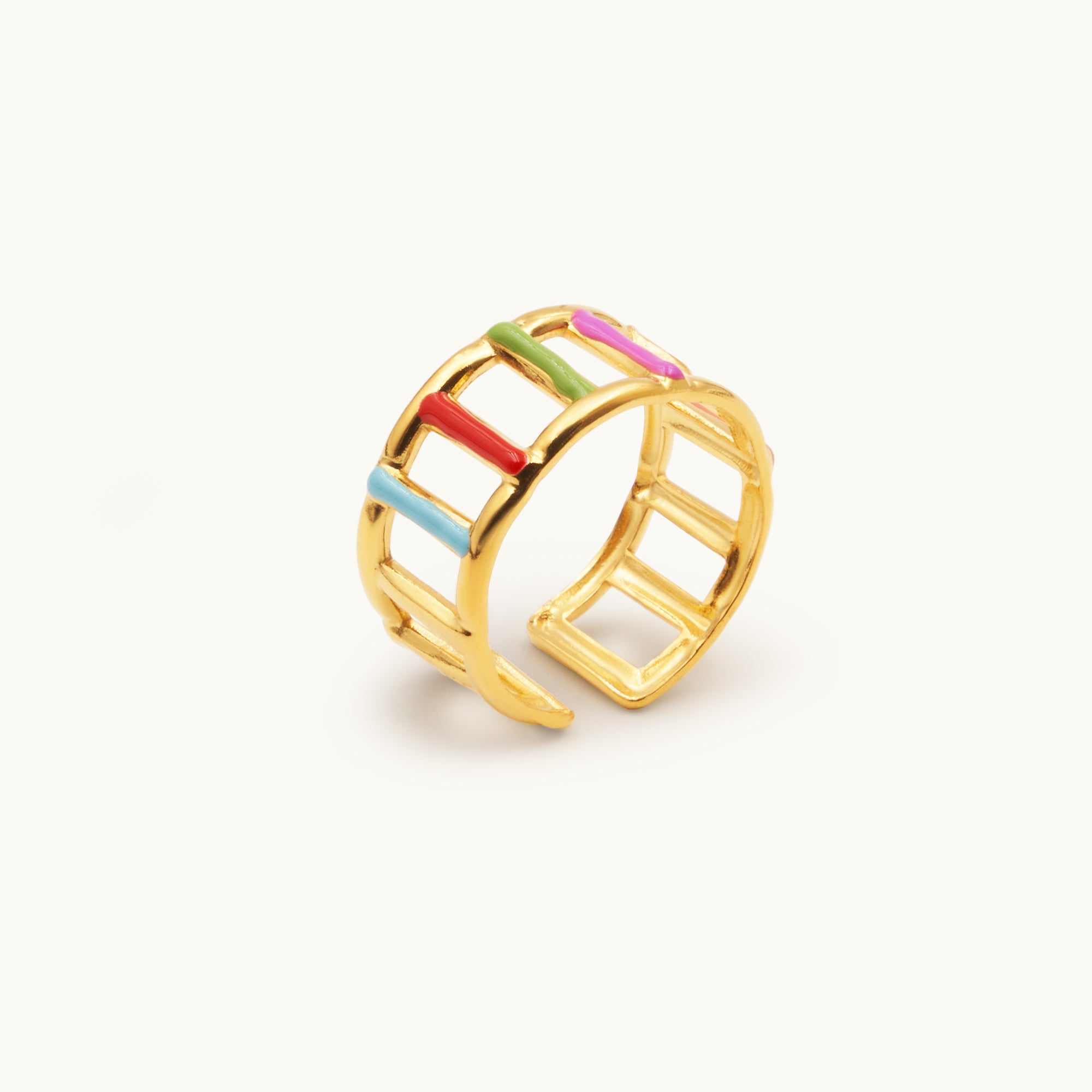 COLORED LINES RING