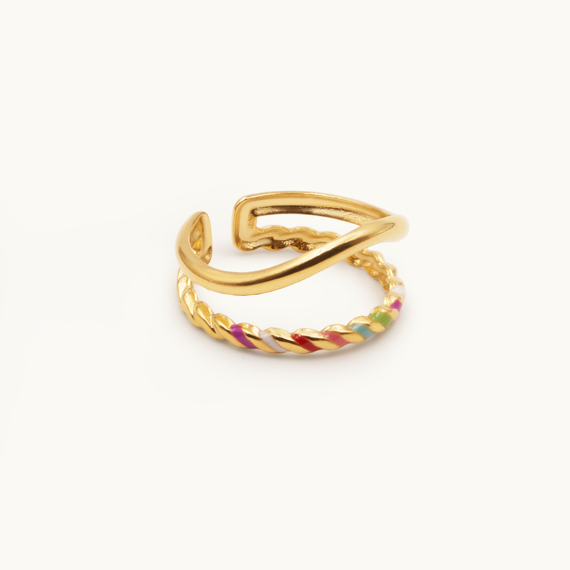 SWIVEL DOUBLE LAYER RING