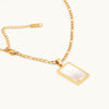 Mother Of Pearl Rectangle Necklace