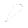 Moissanite Fan Shaped Pendant | Adjustable Necklace