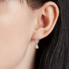 S925 Silver Moissanite Elegant Huggie Hoop Earrings 1 Pair
