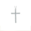 Cross 0.8 CT 925 Sterling Silver Moissanite Necklace