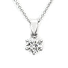 Moissanite Pendant Necklace | Sterling Silver Ideal Cut