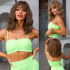 Mid-Length Wavy Brown Synthetic Bangs Wig