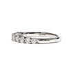 Round Shape 7 Stone Band Ring Sterling Silver