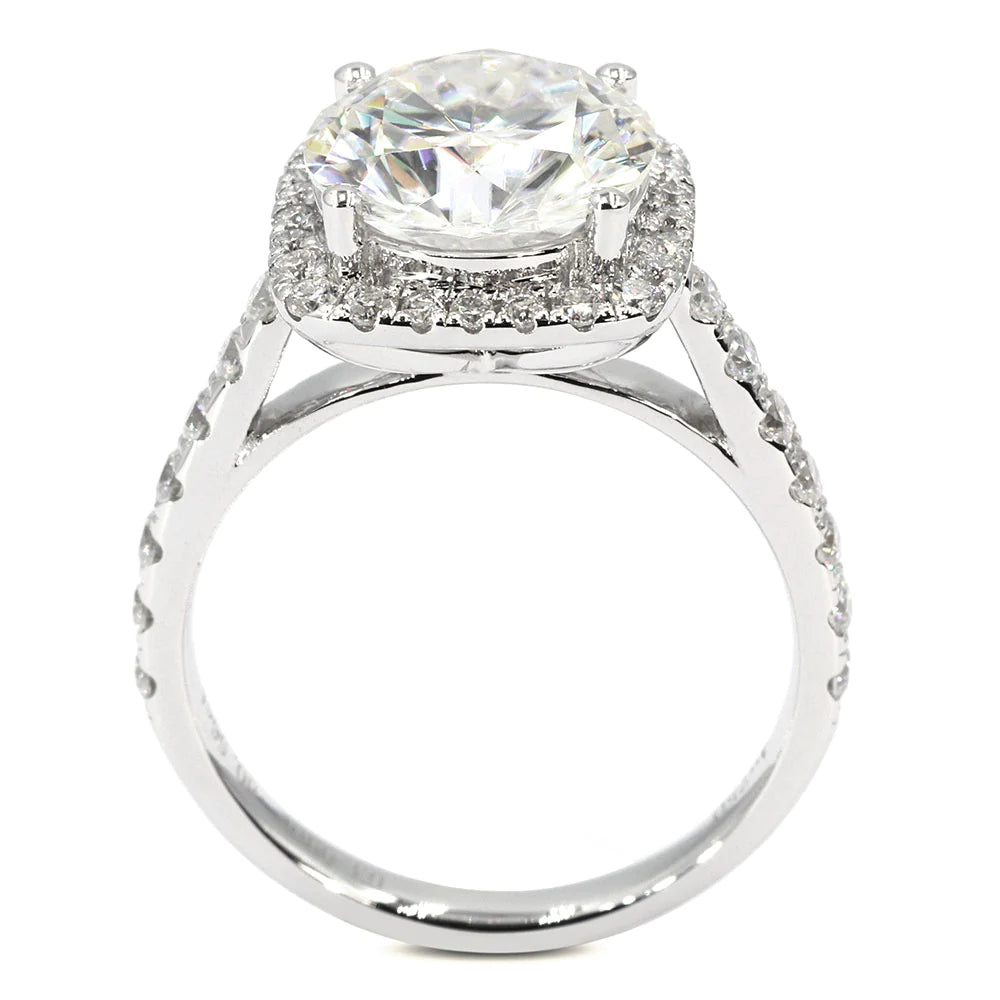 Forever Radiant | Round Brilliant Cut Moissanite Engagement Ring
