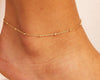 Dainty Cable Satellite - Anklet