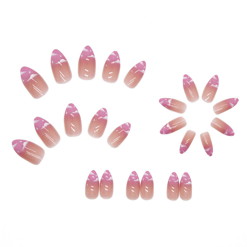 【CDJ012】Almond nail drop nail nail nail nail sheet Fake nail Finished nail nail sheet