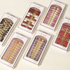 【CDJ054】24 pieces of boxed nail patch personalized pattern fake nail finished all stick wearable long nail