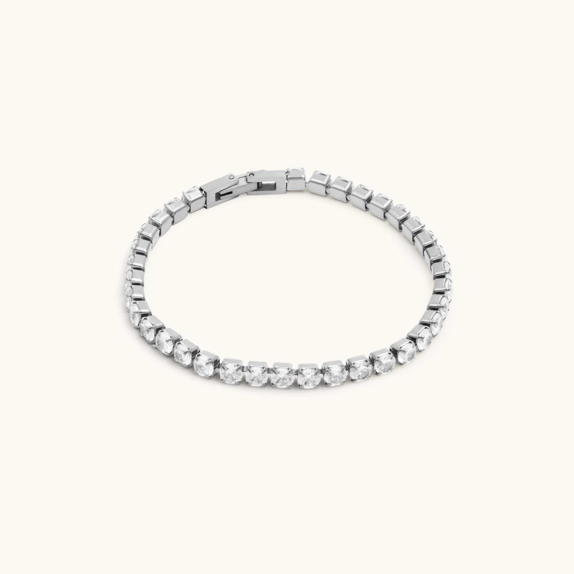 ICED ZIRCON TENNIS CHAIN HIP HOP BRACELET, 4mm