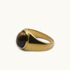 TIGER'S EYE-OVAL GEMSTONE CHUNKY RING