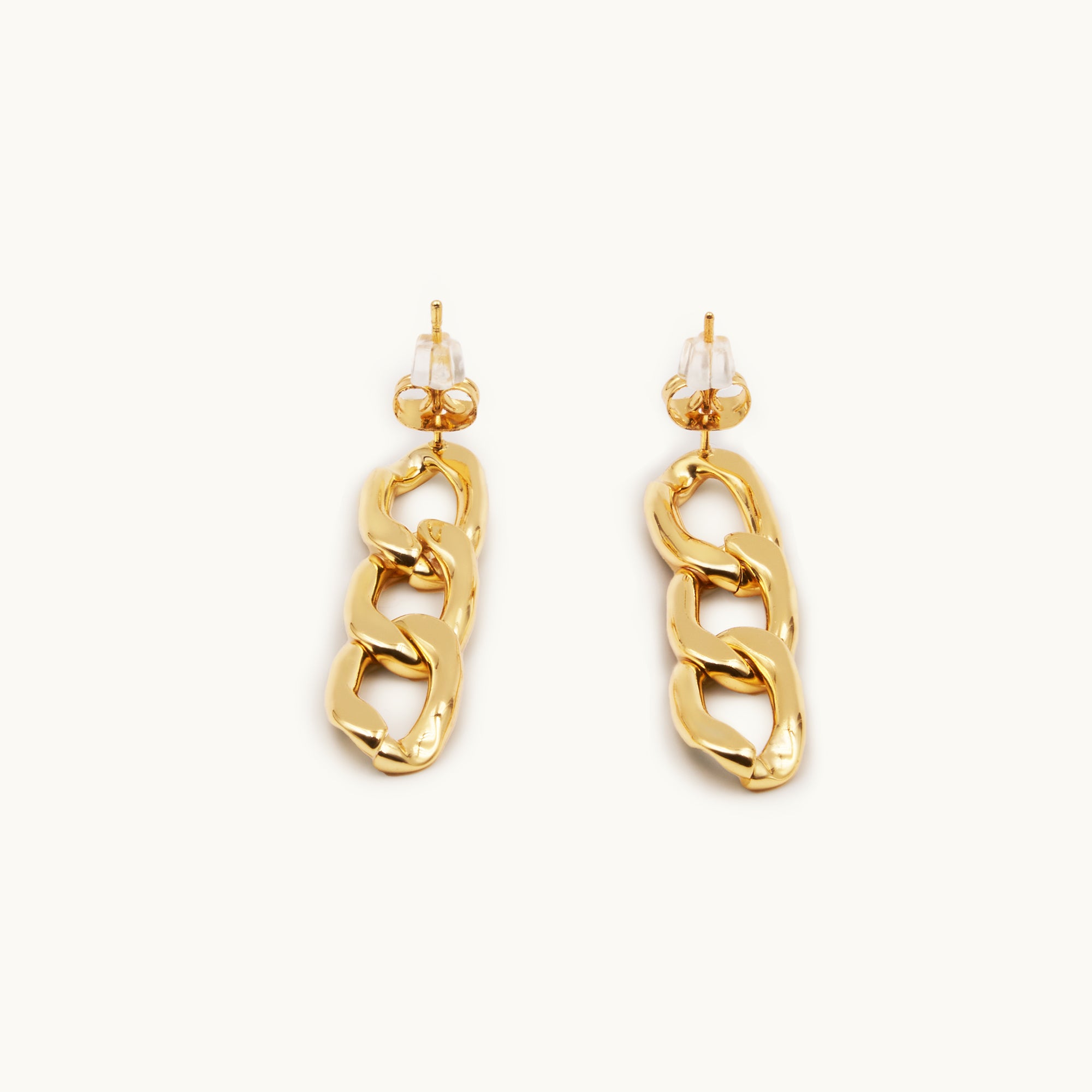 VINTAGE HAVANA CHAIN LINK DROP EARRINGS