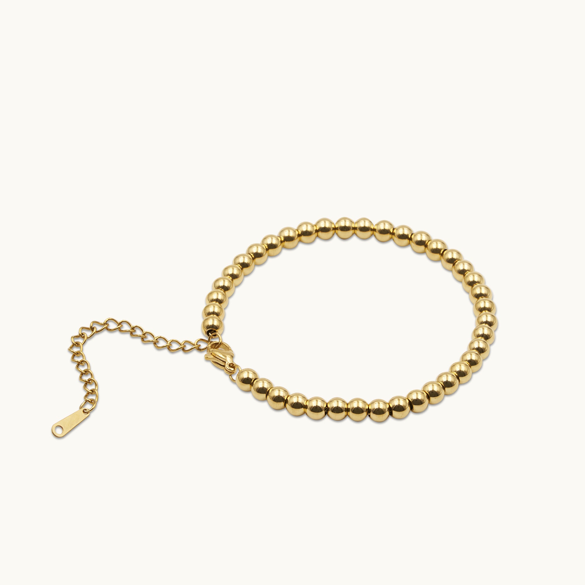 Stack The Gold Beads Bracelet, 5mm