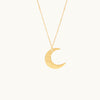 Verily, With Hardship Comes Ease | Crescent Necklace