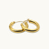 BOLD LARGE HOOPS IN GOLD 23mm