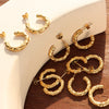 BOND IRREGULARITY HOOP EARRINGS