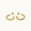 BOND IRREGULARITY HOOP EARRINGS