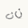 BOND IRREGULARITY HOOP EARRINGS