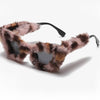 Hip Hop Vintage Christmas Party Winter Fluffy Cat Eye Sun Glasses