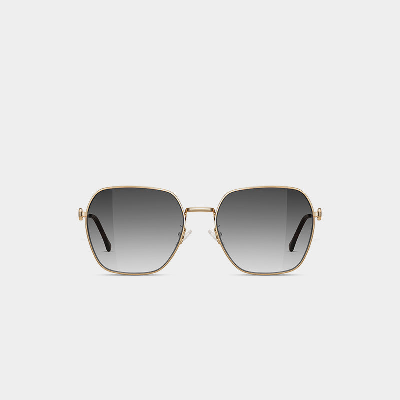 HIGH-GRADE TAN SQUARE SUNGLASSES