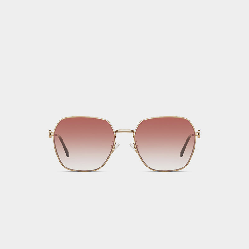 HIGH-GRADE TAN SQUARE SUNGLASSES