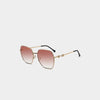 HIGH-GRADE TAN SQUARE SUNGLASSES