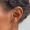 โหลดและเล่นวิดีโอในโปรแกรมดูคลังภาพ S925 Silver Moissanite Stud Earrings Earrings