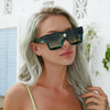 Crystal Oversized Square Sunglasses