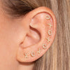 XO PAVE STUD EARRING