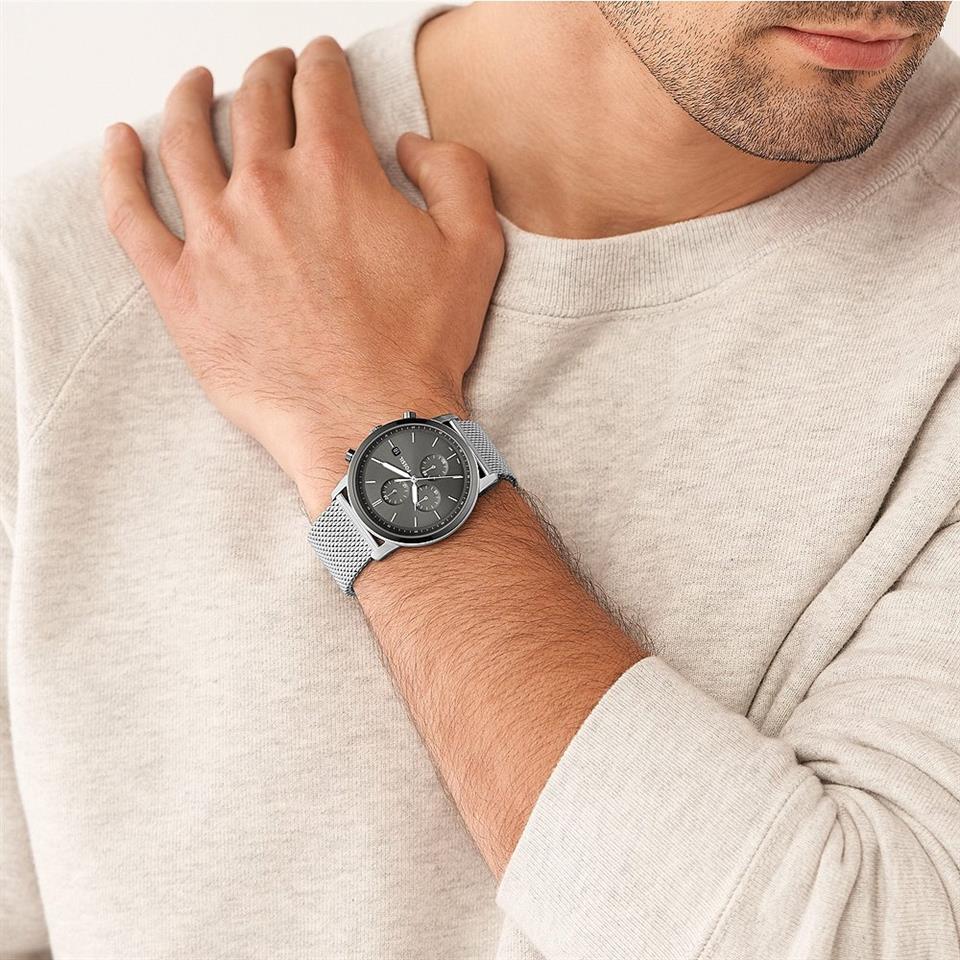 FOSSIL MINIMALIST STYLISH MILAN CHRONOGRAPH WITH THREE EYES